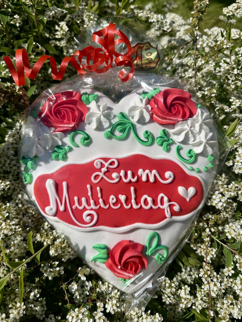 Herz "Muttertag"- vollglasiert – Bild 4